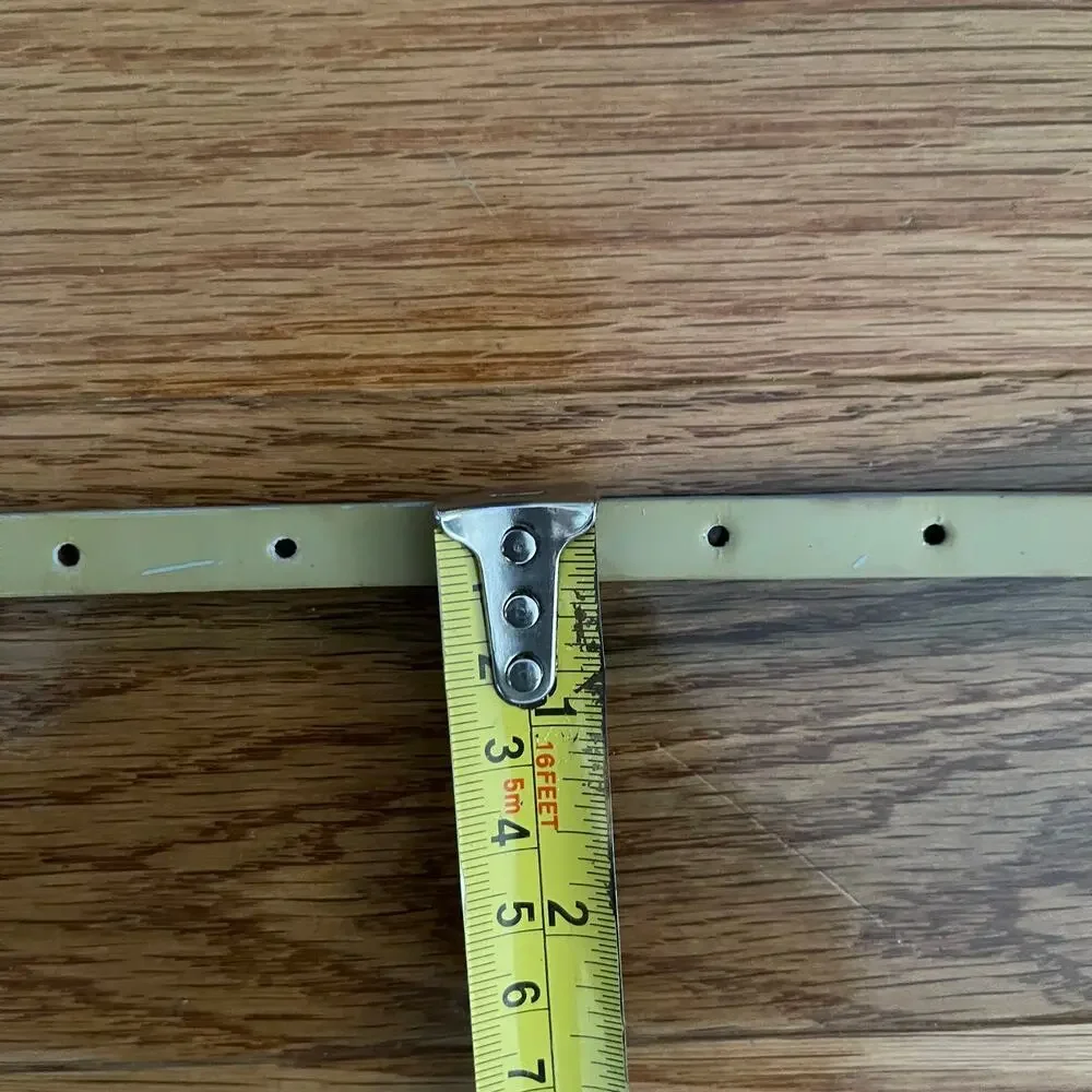 J. Crew Double Wrap Skinny Belt Patent Leather Tan Chartreuse Womens M 12725